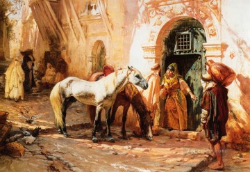フレデリック・アーサー・ブリッジマン Painting - モロッコの風景 フレデリック・アーサー・ブリッジマン